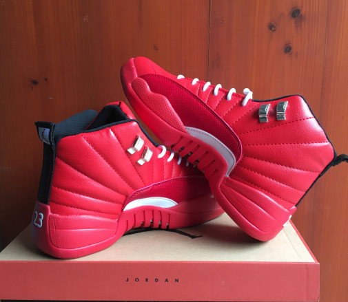 2017 Air Jordan 12 Red White Black PE Shoes - Click Image to Close